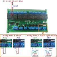 DC 12V/24V 4-16CH DI-DO CAN Module de relais de bus de terrain RS485 Modbus RTU PLC IO carte d'expansion NPN/PNP entrée numérique contrôleur CAN