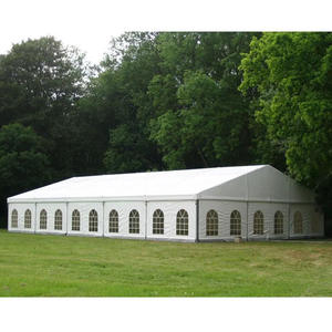 Tente <span class=keywords><strong>triangulaire</strong></span> blanche en PVC pour mariage, fête, événement, extérieur, gazebo – Dimensions variées (3x6m, 4x6m, 5x12m, 6x12m, 7x21m, 8x15m, 9x12m) – Longueurs disponibles : 10m, 15m, 20m, 30m - Product Image 1