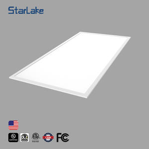 Panel de luz LED 5CCT 2x4 y 5 potencias seleccionables 0-10V regulable, 50W 6500LM luz de techo descendente para oficina - Product Image 1