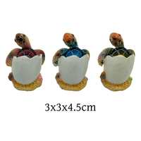 Logo personnalisé plage souvenir tortue de mer oeuf statue résine tortue oeuf