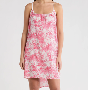 Nouvelle Robe de Nuit Imprimée Tendance pour Femme, Tenue de Soirée Sexy, Chemise de Nuit en Coton Satiné Asymétrique pour Filles - Product Image 1