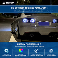 HETOP pour Mazda 6 : Feux arrière transparents améliorés 2003-2015, lampe de voiture RGB personnalisée spéciale, feux arrière dynamiques colorés, feux de jour (DRL)