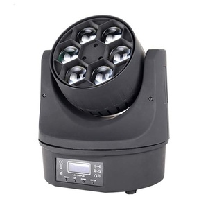 Sıcak satış Mini 6x15w RGBW 4in1 LED arı göz işın hareketli kafa ışık Mini arı konser olay için cep DJ KTV - Product Image 1