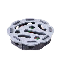 Feutre Rond Écologique Amuse Chats Boîte Jouets Auto-soulagement Ennui Durable Planche À Gratter Jouets Pour Animaux De Compagnie En Gros