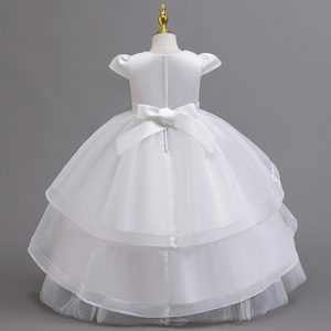 Vestido de noche de malla irregular para niñas, vestido de princesa para actuaciones de piano, disfraz de Navidad, disfraz de festival - Product Image 2