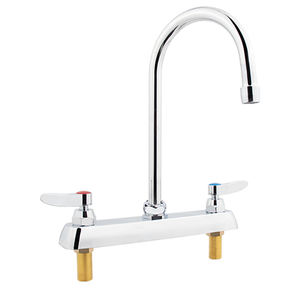 Adaptador de Conector de Grifo Moderno de Doble Manija, Universal, con Núcleo de Latón Cromado y Válvula de Cerámica Flexible para una Fácil Instalación - Product Image 1