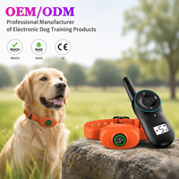 Collier de dressage pour chien avec écran LCD, moulé par injection en TPU, rechargeable, étanche IPX7, portée de 400 m, dispositif de contrôle des aboiements