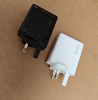 Ensemble de câbles de charge rapide USB Type-C PD 120W pour ordinateur portable et appareil photo, adaptateur secteur portable de voyage avec 5 ports USB-Type-C USB C