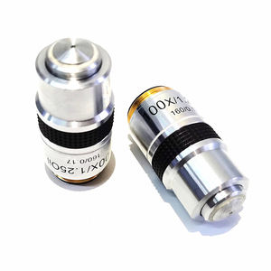 Dụng cụ quang học kính hiển vi loạt tiêu cự length10x 20x <span class=keywords><strong>40x</strong></span> 60x <span class=keywords><strong>100x</strong></span> độ phóng đại cao ngâm dầu kính hiển vi ống kính khách quan - Product Image 4