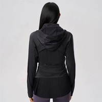 Veste de sport respirante à manches longues pour femme, idéale pour la gym, la course à pied et les activités sportives