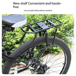 <span class=keywords><strong>Porte</strong></span>-Bagages Arrière de Vélo, Support de Transport Réglable <span class=keywords><strong>pour</strong></span> Bicyclette, <span class=keywords><strong>Porte</strong></span>-Colis <span class=keywords><strong>pour</strong></span> l'Arrière du Vélo en Alliage d'Aluminium, Capacité de 115 Lbs - Product Image 5