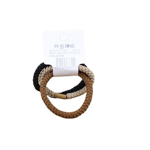 <b>Wool</b> Hair <b>Ties</b> 3 Piece Pack High Elasticity Mixed Colors Women's Braided Hair Bands Daily Use - Product Image 5