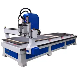 Double Spindles 1325 4*8 ft Acrylic Wood Furniture Engraving Machine Two Heads Dual Process CNC Router