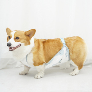 สายรัดหน้าท้องสุนัข ผ้าฝ้ายใส่สบายทุกฤดูกาล สำหรับคอร์กี้และแมว - Product Image 1