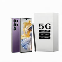 Smartphone 5G 7,3 pouces Android 14 16 Go 1 To LCD 120 Hz Double SIM Téléphone mobile 4G 108 MP