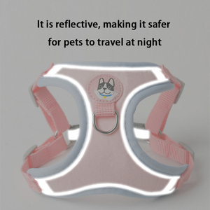 Hot bán phản quang khai thác thiết lập cho Chó Thời Trang Vải thoáng khí vật nuôi cổ áo vest dây xích Chì Làm bền chất liệu sợi - Product Image 4