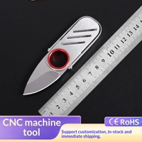 BG Model Outdoor Belt Knife Draagbaar kampeer- en vouwmes met roestvrijstalen mes en handvat Mini Ring Fruitmes