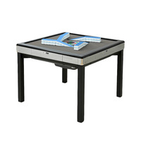Table de Mahjong Professionnelle Automatique pour 4 Joueurs en Métal avec Machine à Mélanger les Jetons Silencieuse, Pieds Pliants, Luxe, Électronique, Divertissement à Domicile
