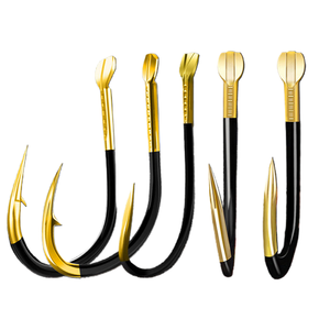 high carton steel Pike fishing hooks fishing assist hook Barbed Hook
