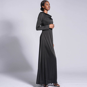 Nuova moda moderna abbigliamento etnico donne musulmane Abaya Maxi vestito caftano vestiti islamici Dubai Ramadan abito lungo da sera - Product Image 6