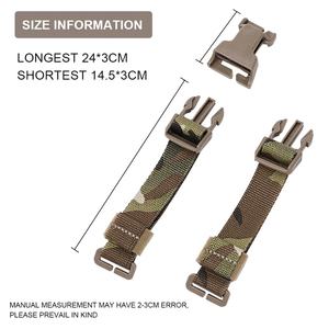 Sangle de poitrine tactique multifonctionnelle en nylon camouflage à double fixation pour sac à dos, accessoires de chasse - Product Image 6