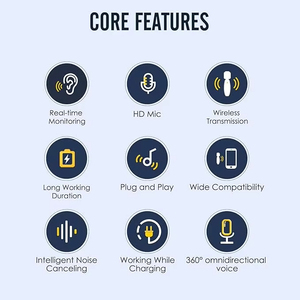 Chất lượng cao K033 3 trong 1 giảm tiếng ồn Lavalier mini Micro không dây với Mic xách tay USB <span class=keywords><strong>Microphone</strong></span> - Product Image 6