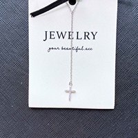 Haute qualité 925 Sterling Silver Zircon Collier Christian Religion Micro Pave CZ Croix Pendentif Style À La Mode pour les mariages