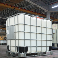 Tambour de stockage chimique en polyéthylène résistant aux alcalis acides de 1 tonne Tambour de transport IBC 1000L Conteneur liquide d'urée diesel 1 an