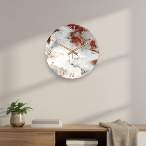 <span class=keywords><strong>Orologio</strong></span> da Parete Moderno Europeo in Vetro Temperato e <span class=keywords><strong>Marmo</strong></span> da 12 Pollici, Personalizzabile per Soggiorno e Arredamento Casa - Product Image 4