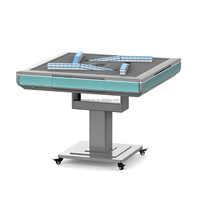 Mesa de Mahjong Totalmente Automática, Mesa de Comedor para el Hogar, Doble Uso, Silenciosa, para Cuatro Jugadores, Eléctrica