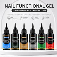 Vinimay Gel Base et Top Coat Vernis à Ongles de Haute Qualité, Primer et Déshydratant pour Ongles Certifiés CPNP MSDS, Base et Top Coat Personnalisables avec Logo Privé