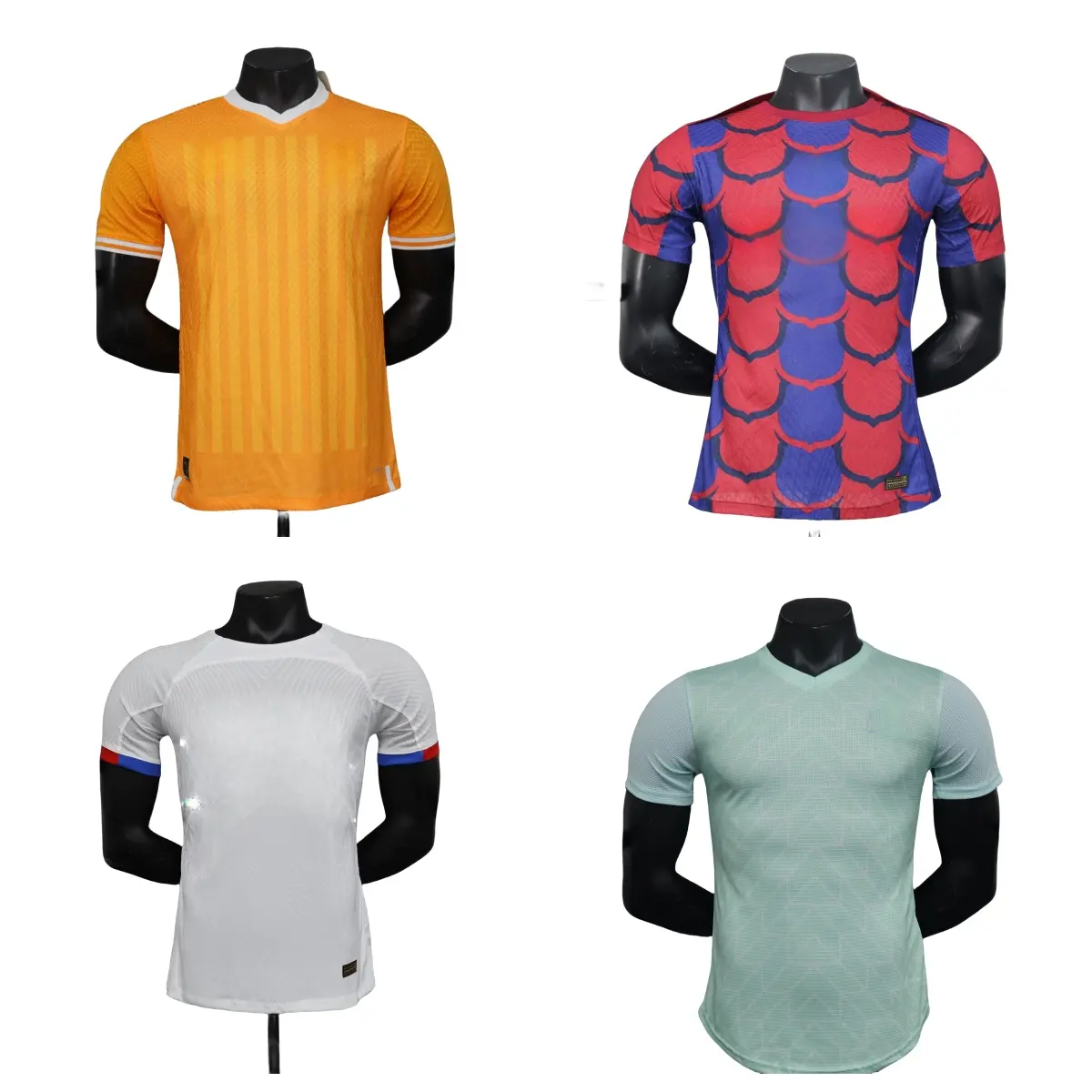 Kaus seragam olahraga sepak bola berkualitas terbaik kaus latihan seragam tim Aljazair A. Mandea