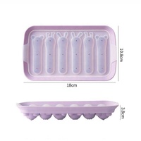 Moule en silicone antiadhésif à 6 cavités pour saucisses, hot-dogs, aliments pour bébés, glaçons et gâteaux - Vente en gros