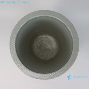 RZSX03-E Maceta Decorativa de Porcelana Roja Óxido, Diseño Clásico Griego Hecho a Mano, Duradera, para Jardín, Uso en Interiores/Exteriores - Product Image 5