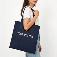 Sac fourre-tout pliable personnalisé en toile, imprimé intérieur/extérieur, sac de courses minimaliste réutilisable, compartiment caché pour un usage écologique