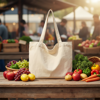 Sacs fourre-tout en toile de coton vierge personnalisables avec logo, haute qualité, pour cadeaux publicitaires d'entreprise - Collection 2026