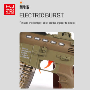 PISTOLA DE PULVERIZACIÓN eléctrica M416 para niños, juguete de tiro al aire libre con sonido y luz - Product Image 3