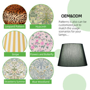 Pantalla de Lámpara Decorativa Estilo Americano, Mayorista, Cubierta de Lámpara de Tela Personalizada, Pantalla de Lámpara Negra Moderna - Product Image 6