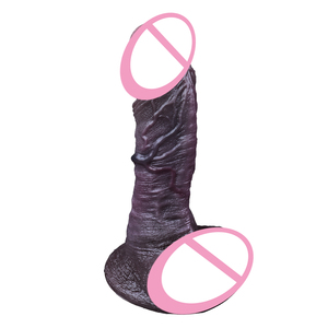 ORALSX 9.02inch Black Viper Double Density Suction Cup Dildo <b>Large</b> Size G Spot Stimulator Silicone Adult Pleasure <b>Toy</b> - Product Image 4