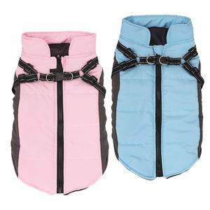 En promotion - Manteau d'hiver matelassé en polyester pour chien, avec bandes réfléchissantes, anneau en D pour laisse, imperméable pour usage extérieur - Product Image 1