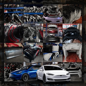 Pièces de carrosserie MS Pare-chocs arrière Bas menton Protection plastique pour tesla Model <span class=keywords><strong>S</strong></span> Kits de carrosserie Pieds arrière d'origine d'occasion - Product Image 3