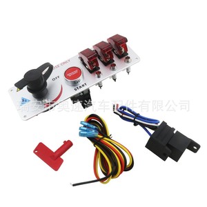 Interrupteur de démarrage à un bouton pour voiture, alliage d'aluminium 4T, interrupteur d'allumage sans clé pour véhicule de course - Product Image 3