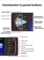 Lecteur MP5 pour voiture Cruze 4,1 pouces HD avec écran OLED 4K, radio à priorité de recul, Android 4022D intégré, caméra de recul, CD, GPS