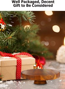 Tagliere <span class=keywords><strong>per</strong></span> formaggi da forno piatto <span class=keywords><strong>per</strong></span> salumi da 12 pollici e vassoio da portata cracker al formaggio e antipasto grande supporto <span class=keywords><strong>per</strong></span> torta in legno spesso - Product Image 3