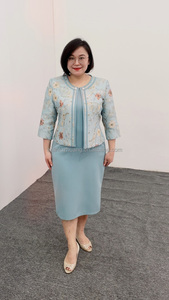 Factory Wholesale <b>Turkey</b> Women Office Dress Africa <b>Clothes</b> Plus Size Print Pencil Skirt 2 Pieces Dress Suit - Product Image 2