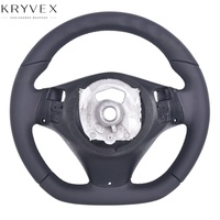 Kryvex pour F30/F32/F10/F20/F07/F01/E46/E60/E90/E92 Volant sport en alliage cuir fibre de carbone 35mm Grip