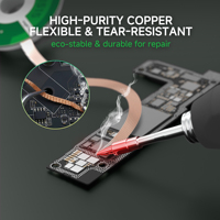 NOUVEAU RF4 R1515 Mèche à dessouder à faible résidu de 1,5 mm pour réparation de PCB, BGA et téléphones portables, et reprise BGA
