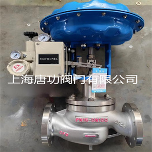 Vanne de régulation pneumatique Tang Gong à siège unique DN25 à joint souple pour vapeur d'eau, huile et métallurgie - Product Image 5