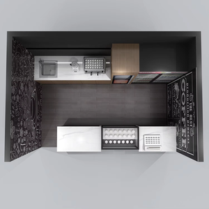 Mobili di lusso caffetteria Cool caffè Bar decorazione soluzione di lusso negozio commerciale al dettaglio infissi Bar Design per esterni - Product Image 5