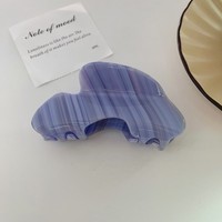 Pince à cheveux personnalisable en acétate Yuxi, motif requin dessin animé français mignon, 10 cm, accessoires de coiffure pour femme pour les fêtes